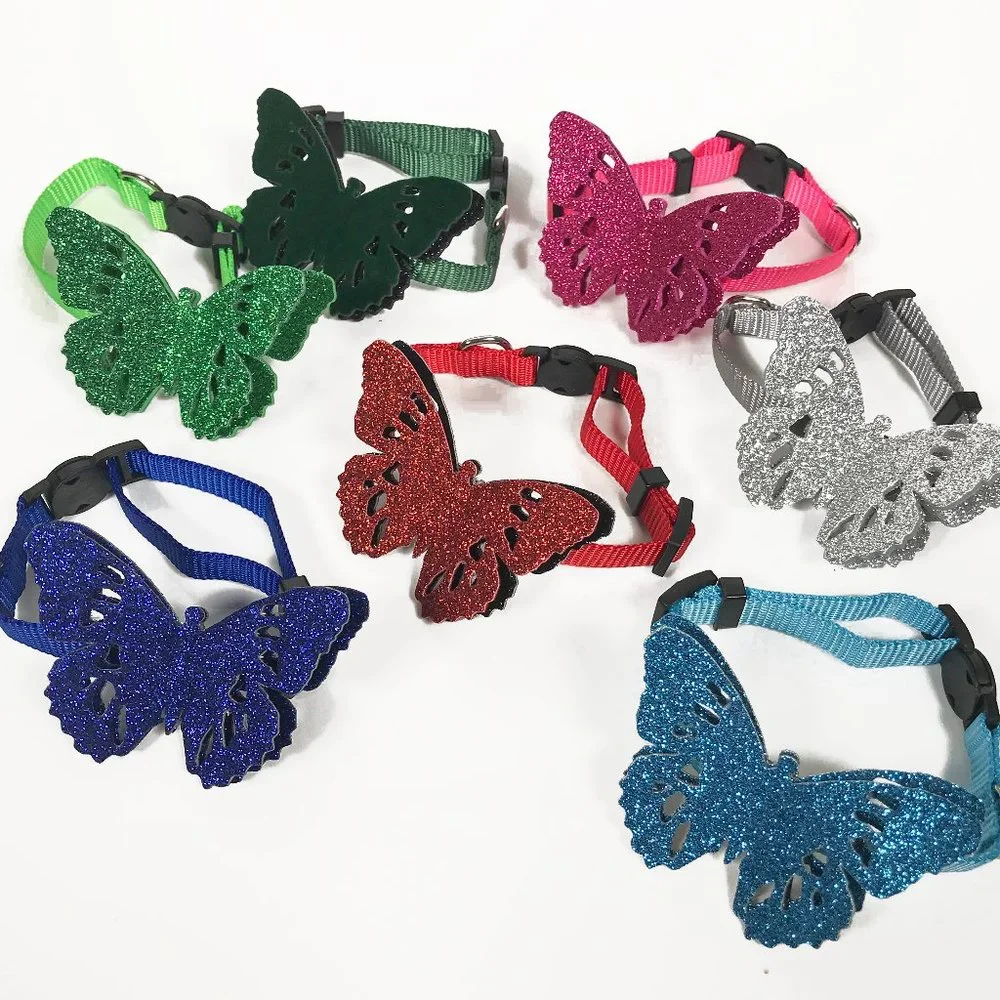 Shiny Butterfly Cat Collar